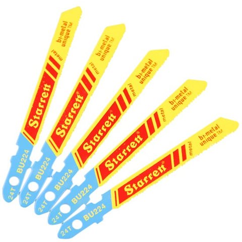 Lâmina Para Serra Tico Tico 50 mm 24 Dentes Starrett BU224 com 05 unidades