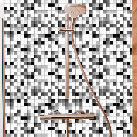 Papel de Parede Adesivo Pastilhas Lavável Banheiro Cozinha