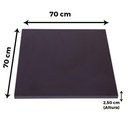Ver imagem 5 de Mesa Bistrô Ferro Preto 111,50 Cm (alt) Disco Redondo Tampo Mdp Quadrado 70 Cm (larg) X 2,50 Cm (