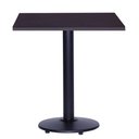 Ver imagem 1 de Mesa Bistrô Ferro Preto 111,50 Cm (alt) Disco Redondo Tampo Mdp Quadrado 70 Cm (larg) X 2,50 Cm (