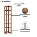 Ver imagem 5 de Estante Multiuso 6 Prateleiras Ey104 200x40 Cm Montana Novam