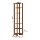 Ver imagem 3 de Estante Multiuso 6 Prateleiras Ey104 200x40 Cm Montana Novam