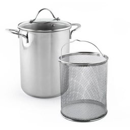Panela em Aço Inox com Cesto para Pasta e Vegetais - 10900102 Bialetti - 1