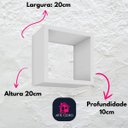 Ver imagem 7 de Kit 3 Nicho Prateleira Lavanderia Quarto Banheiro Decorativo