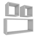 Ver imagem 1 de Kit 3 Nicho Prateleira Lavanderia Quarto Banheiro Decorativo