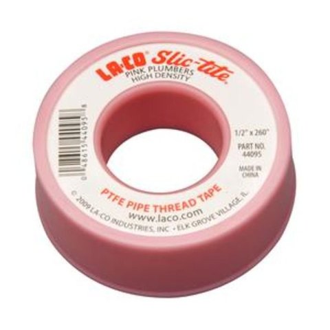 Fita Veda Rosca com Teflon LA-CO SLIC TITE 12mm X 6,6m Rosa 44095