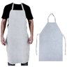 Avental De Vaqueta Segurança 1,00cmx0,60cm Para Soldador - Branco - 3