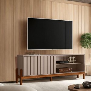 Rack para Tv até 75 Aurora 1.8 Mobler Grigio-cinamomo Mel