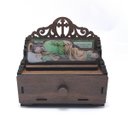 Ver imagem 3 de Oratório Com Gaveta São José Dormindo Em Madeira Mdf