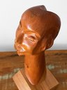Ver imagem 6 de Escultura Head. Cabeça em Madeira. Artesanal. Decoração