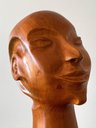 Ver imagem 7 de Escultura Head. Cabeça em Madeira. Artesanal. Decoração