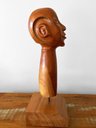 Ver imagem 3 de Escultura Head. Cabeça em Madeira. Artesanal. Decoração