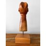 Escultura Head. Cabeça em Madeira. Artesanal. Decoração - 5
