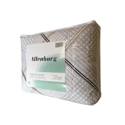 Colcha Casal Altenburg 3 Peças 100% Algodão Malha Fio Penteado Soft Chess - 6