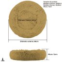 Ver imagem 2 de Caminha Nuvem Pet Lorben Redonda Pelúcia Cachorros Gatos Tamanho GG 80x80cm Vermelho