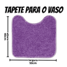Jogo de Tapete Banheiro 3 Pçs Pesado Macio - 5