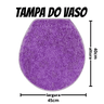 Jogo de Tapete Banheiro 3 Pçs Pesado Macio - 6