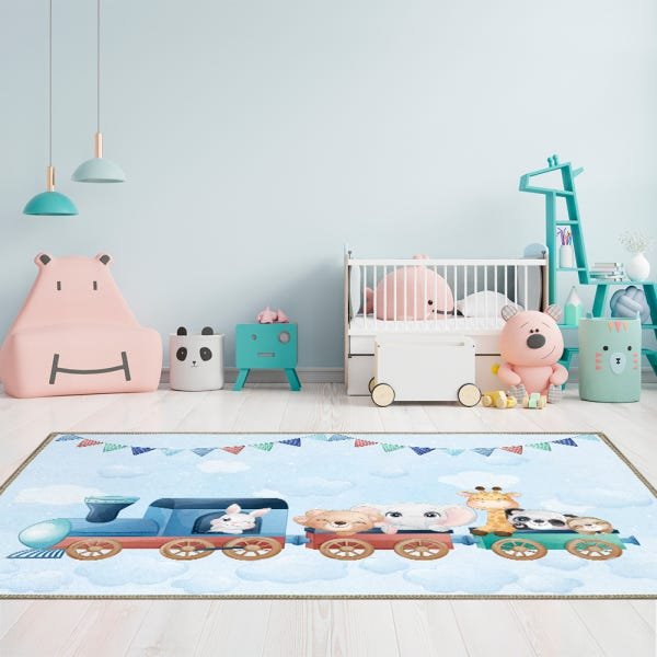 Tapete Atratizzi Kids 155x230cm Trem Zoo - 2