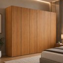 Ver imagem 1 de Guarda-Roupa Casal 100% MDF com 6 Portas e 6 Gavetas 273cm Multimóveis CR35528 Madeirado