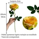 Ver imagem 2 de 20 Rosas Artificiais Creme Sofisticadas para Decoração de Interiores e Eventos