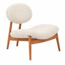 Ver imagem 1 de Poltrona Duna Bouclé Off White - Sallar Home