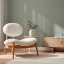 Ver imagem 2 de Poltrona Duna Bouclé Off White - Sallar Home