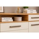 Ver imagem 4 de Cômoda Casal London 2 Portas e 7 Gavetas Cinamom/Offwh Demóbile
