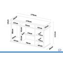 Ver imagem 2 de Cômoda Casal London 2 Portas e 7 Gavetas Cinamom/Offwh Demóbile