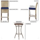 Ver imagem 2 de Mesa Bistro e 4 Banquetas Roma Marrom, Corda Náutica 10