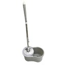 Ver imagem 3 de Mop Giratório Esfregão 8 Litros C/ Balde Cinza - Casa Onze