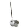 Mop Giratório Esfregão 8 Litros C/ Balde Cinza - Casa Onze - 3