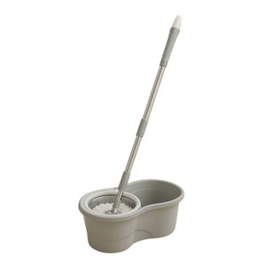 Mop Giratório Esfregão 8 Litros C/ Balde Cinza - Casa Onze