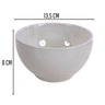 Conjunto C/ 4 Cumbucas Tigela Bowls Porcelanas Branca 500ml - 2
