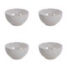Conjunto C/ 4 Cumbucas Tigela Bowls Porcelanas Branca 500ml - 1