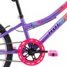 Bicicleta Houston Bixy Aro-20 Freios V-brake Rosa e Roxo - 3