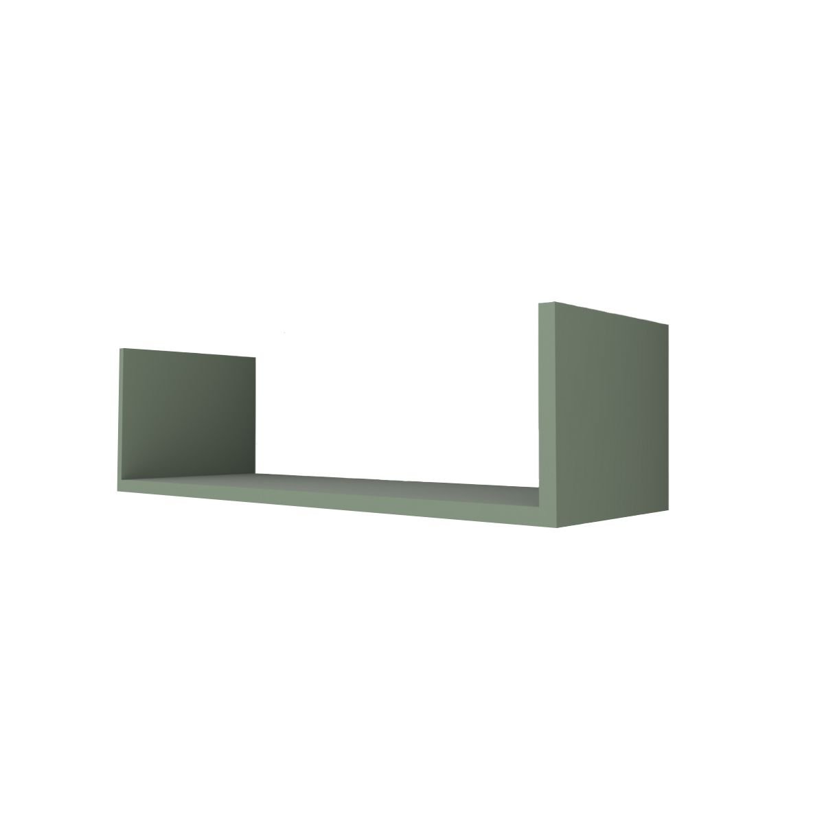 Kit 3 Prateleiras U Decorativas Multiuso em Mdf Plancasa:verde Jade - 4