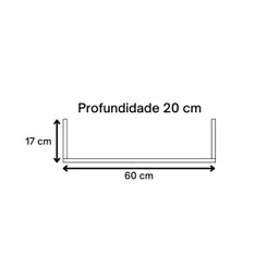 Kit 3 Prateleiras U Decorativas Multiuso em Mdf Plancasa:verde Jade - 5