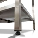 Ver imagem 6 de Mesa de Aço Inox Industrial 110x60x90 cm com 1 Prateleira Plano Liso com Espelho Nortinox