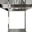 Ver imagem 5 de Mesa de Aço Inox Industrial 110x60x90 cm com 1 Prateleira Plano Liso com Espelho Nortinox