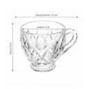 Ver imagem 3 de Jogo 24 Xícaras Cristal Chá Café 200ml Lyor Lile Mesa Posta Cafeteria Restaurante Hotel