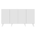 Ver imagem 7 de Aparador Buffet Retrô Multimóveis Veneza 4 Portas FG3556 Branco