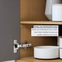 Ver mais imagens de Cozinha Completa Modulada 3 Peças 4 Portas 3 Gavetas Torre Angular 100% MDF Realeza Premium Cinza/Carvalho/Titânio