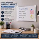 Ver imagem 3 de Quadro Branco Magnetico Dupla Face 20x30 Lousa Metalica para Recados Anotacoes Planejamento Multiuso