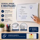 Ver imagem 6 de Quadro Branco Magnetico Dupla Face 20x30 Lousa Metalica para Recados Anotacoes Planejamento Multiuso