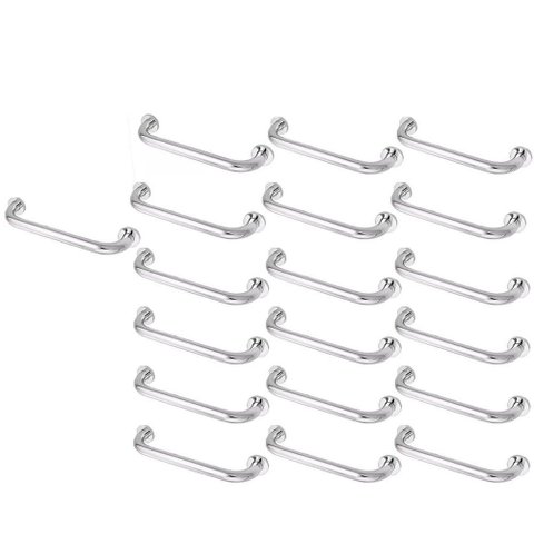 Barra Alça de Apoio Kit 19 Uni Aço Inox 30cm Acessibilidade Cadeirante Gestante Idoso Segurança