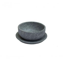 Tigela Bowl com Prato Pedra Sabão 350ml - 1