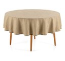Ver imagem 1 de Toalha de Mesa Redonda 6 Lugares Sempre Limpa Roman Bege Karsten