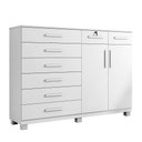 Ver imagem 1 de Cômoda New Triunfo 8 Gavetas 2 Portas Benetil Branco