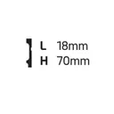 Ver imagem 2 de Rodapé de Poliestireno Frisado 7cm X 2,44m Rende 2,44 Metros Fb7 Gart