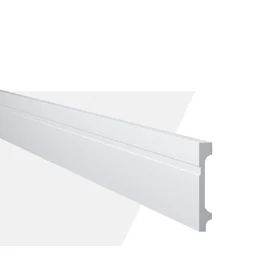 Rodapé de Poliestireno Frisado 11cm x 2,44m Rende 2,44 Metros FB11 Gart - 1